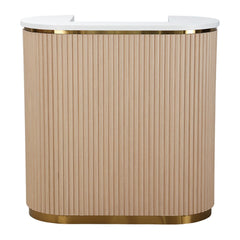Lotus Aura Oak 1m Reception Desk