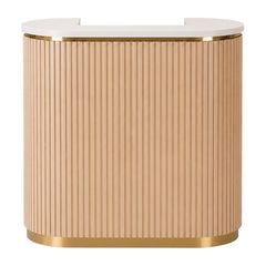 Lotus Aura Oak Reception Desk