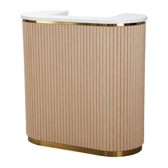 Lotus Aura Oak 1m Reception Desk