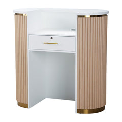Lotus Aura Oak 1m Reception Desk