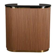 Lotus Aura Walnut 1m Reception Desk