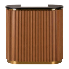 Lotus Aura Walnut 1m Reception Desk