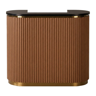 Lotus Aura Walnut 1m Reception Desk