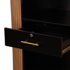Lotus Aura Walnut 1m Reception Desk