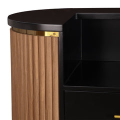 Lotus Aura Walnut 1m Reception Desk