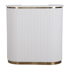 Lotus Aura White 1m Reception Desk