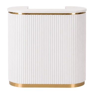 Lotus Aura White 1m Reception Desk