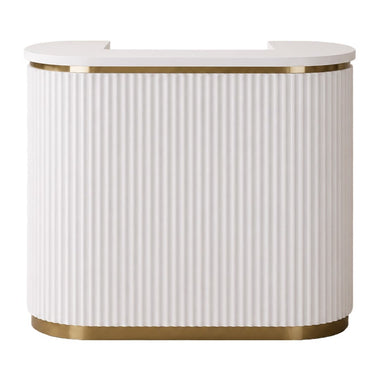 Lotus Aura White 1m Reception Desk