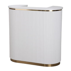 Lotus Aura White 1m Reception Desk