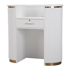 Lotus Aura White 1m Reception Desk