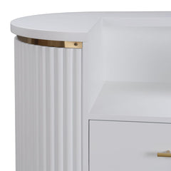 Lotus Aura White 1m Reception Desk