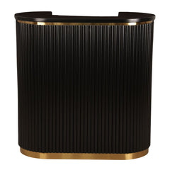 Lotus Aura 1m Black Reception Desk
