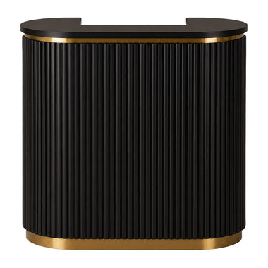 Lotus Aura 1m Black Reception Desk