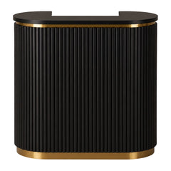 Lotus Aura 1m Black Reception Desk