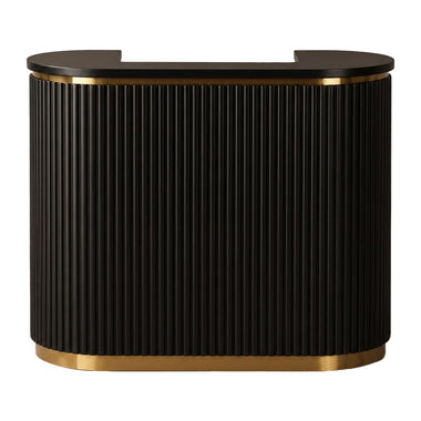Lotus Aura 1m Black Reception Desk