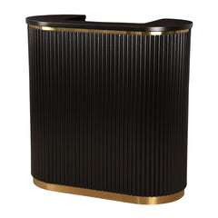 Lotus Aura 1m Black Reception Desk