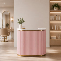 Lotus Aura 1m Pink Reception Desk