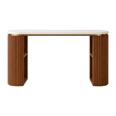 Lotus Aura 1.2m Walnut Nail Desk
