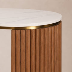 Lotus Aura 1.2m Walnut Nail Desk