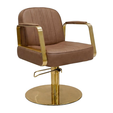 Lotus Tokyo Tan Styling Chair Gold Base