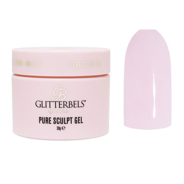 Glitterbels Pure Sculpt Pink Marble Hard Gel 30g