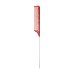 YS Park 122 Extra Long Pin Tail Comb Red