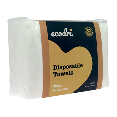 EcoDri Disposable Towels White Pack of 50