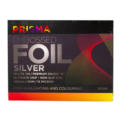 Prisma Embossed Silver Foil 120mm x 100m