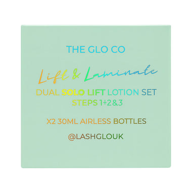 The Glo Co Lift and Laminate Solo Lift Lotion Set Steps 1+2 & 3