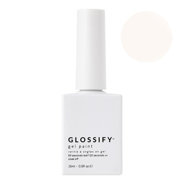 Glossify Milky Top Coat 15ml Hema Free Gel Polish