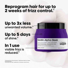 Serie Expert Keratin Alpha Sleek Rinse-Off Mask 500ml by L'Oréal Professionnel