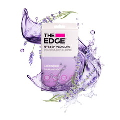 The Edge 4 Step Pedicure Lavender Pack of 6
