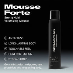 Sebastian Professional Mousse Forte Strong Hold Volumising Mousse 200ml
