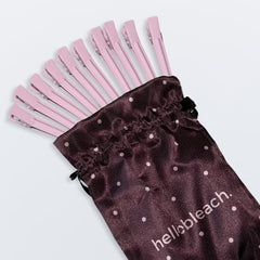 Hello Bleach Burgundy Large/X Large Thermal Hair Rollers Set x 10