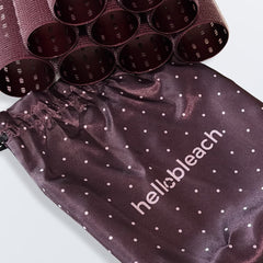 Hello Bleach Burgundy Large/X Large Thermal Hair Rollers Set x 10