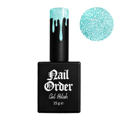 Nail Order Aquamarine Gel Polish TPO & Hema Free 15g