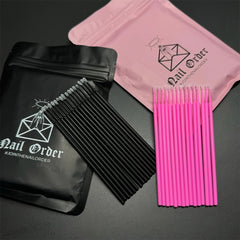 Nail Order Microfibre Brushes Pack of 100