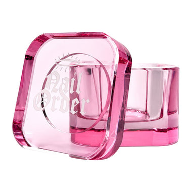 Nail Order Pink Glass Dappen Dish