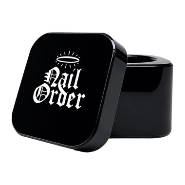 Nail Order Black Glass Dappen Dish