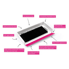 LashBase Enhance 0.15mm CC 8mm - 14mm Lash Tray