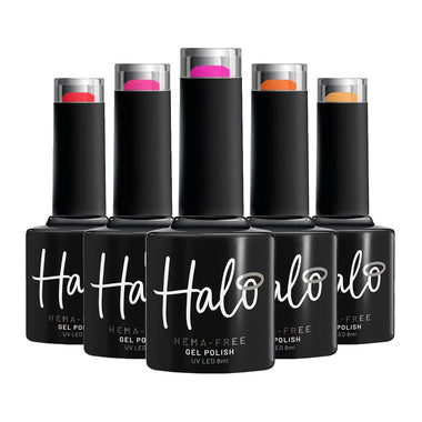 Halo Hema Free Gel Polish Summer Nights Collection x 6