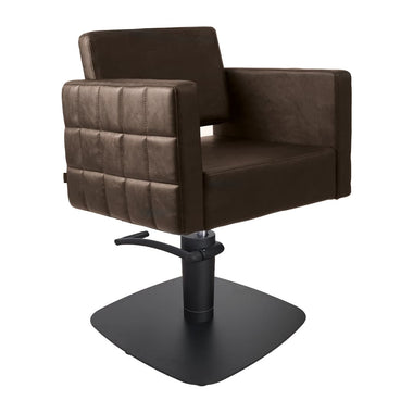 Lotus Washington Brown Styling Chair Quad Black Base