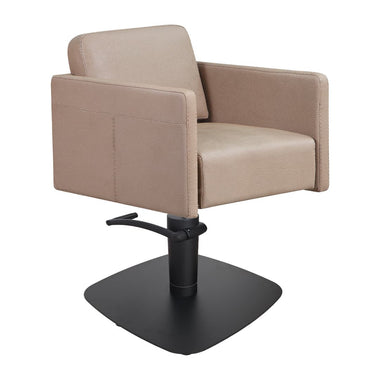 Lotus Murray Caramel Styling Chair Quad Black Base