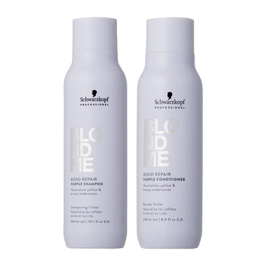 BLONDME Bond Repair Purple Shampoo 300ml & Conditioner 250ml by Schwarzkopf