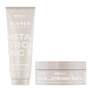 BLONDE EXPERT Care InstaStrong Shampoo 250ml & Treatment 200ml by Indola