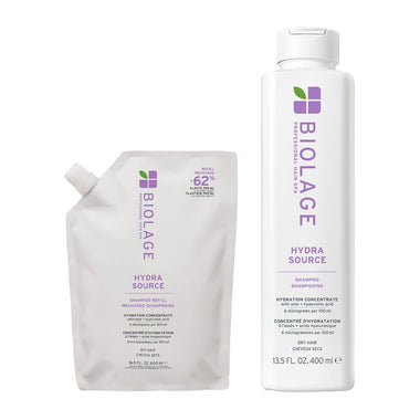 Biolage Hydrasource Shampoo 400ml & Refill 500ml