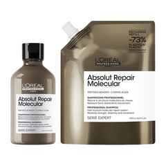 Serie Expert ABSOLUT REPAIR MOLECULAR Shampoo 300ml & Refill 500ml by L'Oréal Professionnel