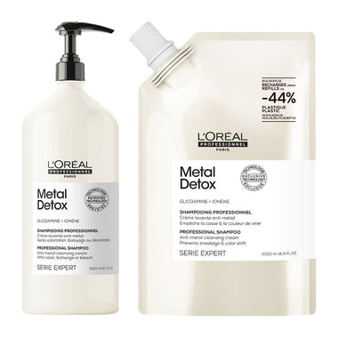 Serie Expert METAL DETOX Shampoo 1500ml & Refill 1000ml by L'Oréal Professionnel