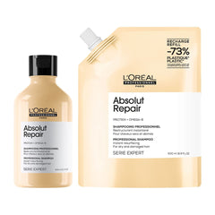 Serie Expert Absolut Repair Shampoo 300ml & Refill 500ml by L'Oréal Professionnel