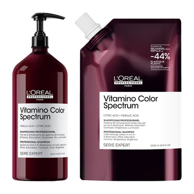 Serie Expert Vitamin Color Spectrum Shampoo 1500ml & Refill 1000ml by L'Oréal Professionnel